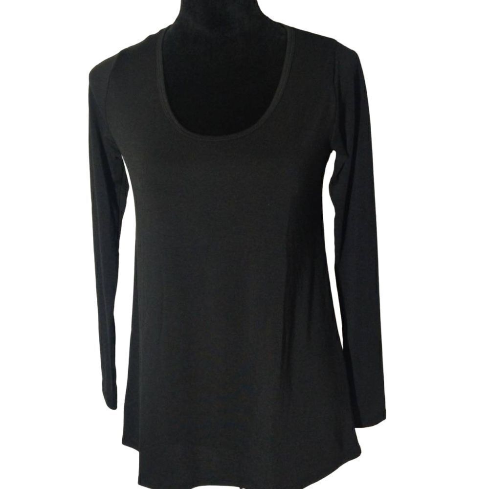 NWT LuLaRoe XXS Black 3/4 Sleeve Lynnae T-Shirt